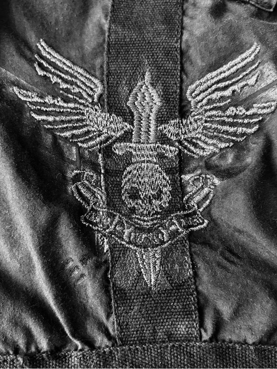 INC International Concepts Long Sleeve Snap Button Up Size XL Black Skull Grunge - Picture 4 of 11